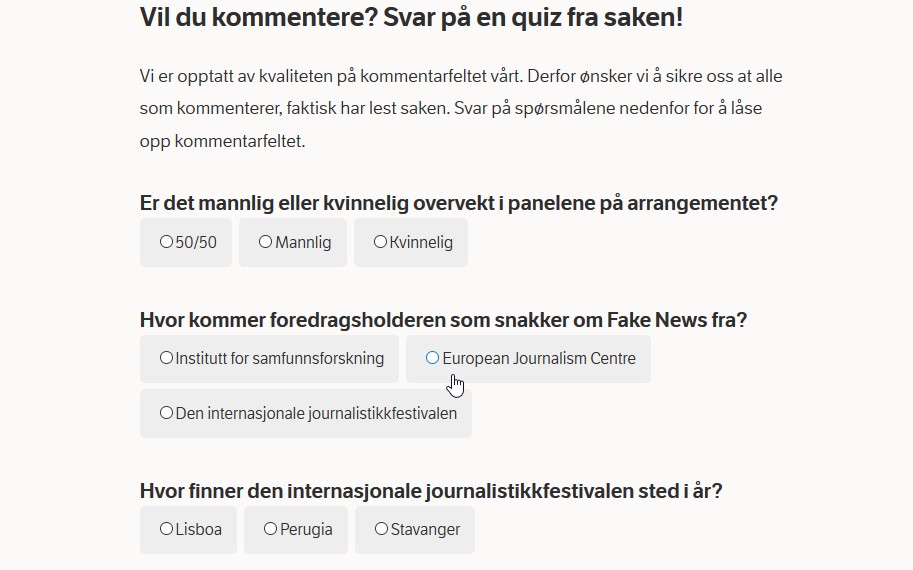 Test po norwesku, z rozumienia czytanego tekstu
