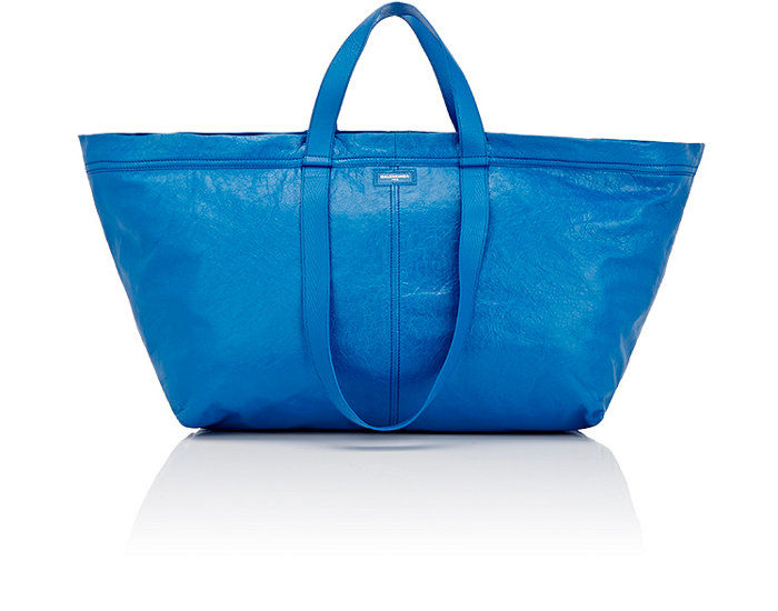 Wielka niebieska torba typu shopper