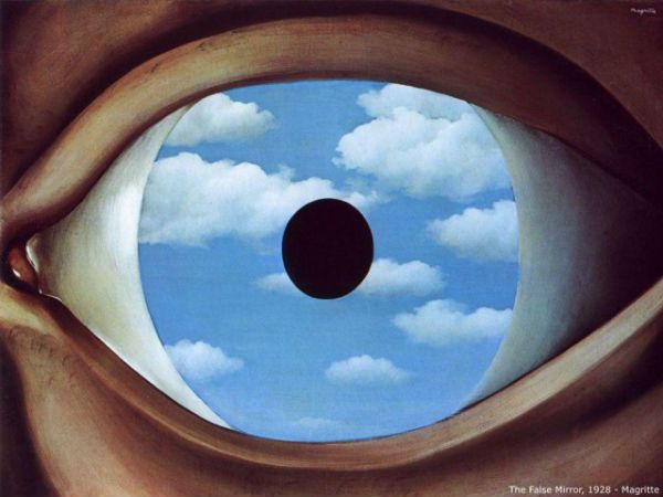 "Fałszywe lustro", Rene Magritte