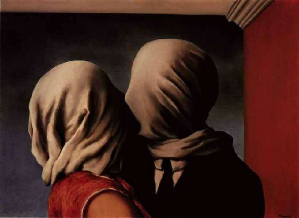 "Kochankowie", Rene Magritte