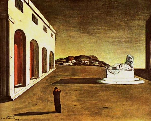 "Melancholia pogodnego dnia", Giorgio de Chirico