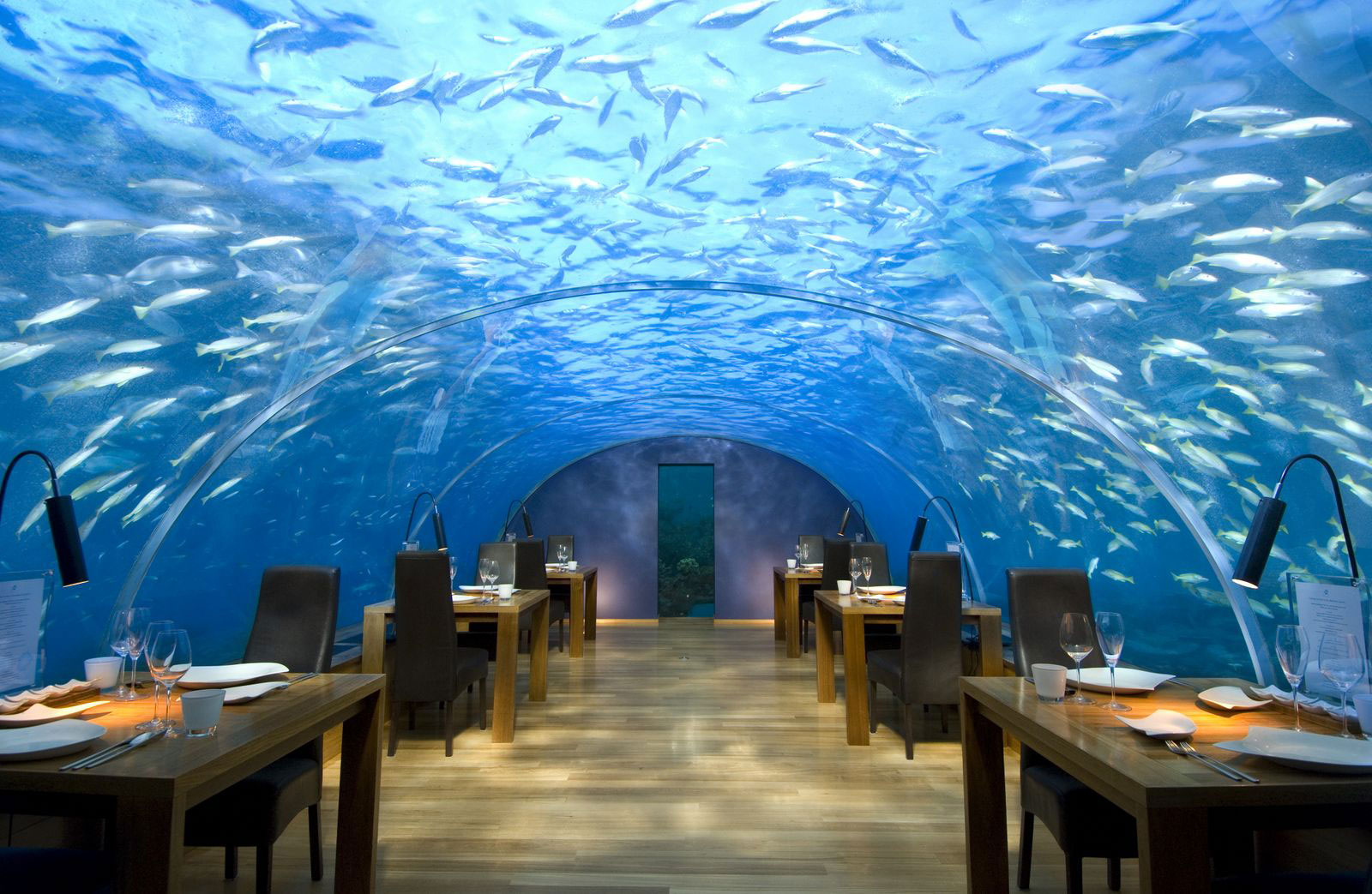 Ithaa Restaurant na Malediwach