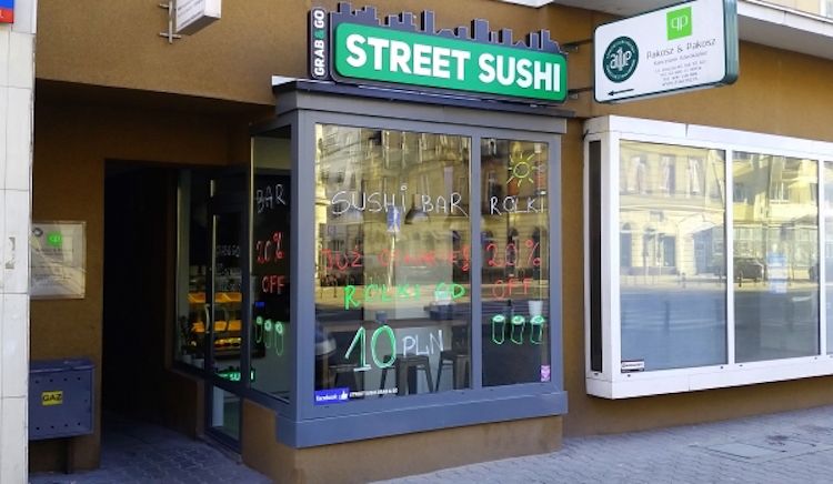 street sushi bar na Kruczej