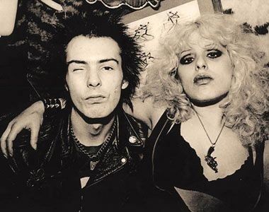 groupie Nancy Spungen z członkiem Sex Pistols Sidem Viciousem