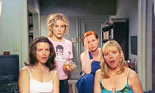 Cztery kobiety w pokoju