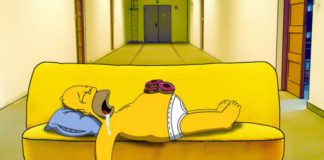 obrazek przedstawia scenę z kreskówki The Simpsons
