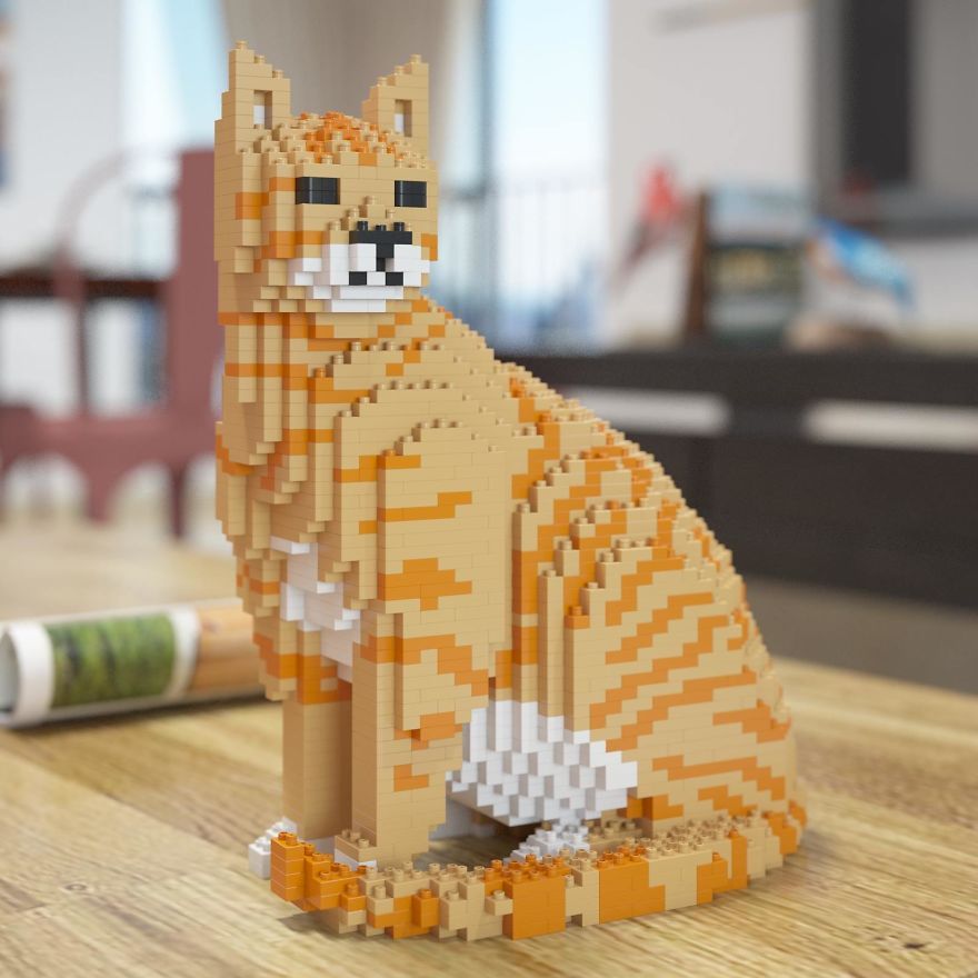 koty zbudowane z klockow lego