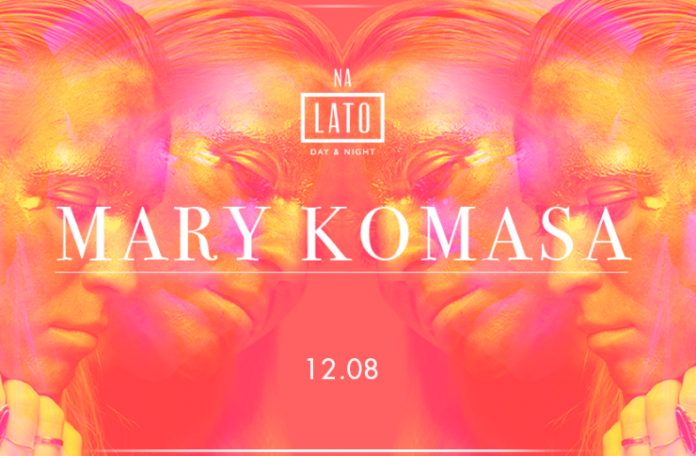 Plakat promujący koncert Mary Komasy