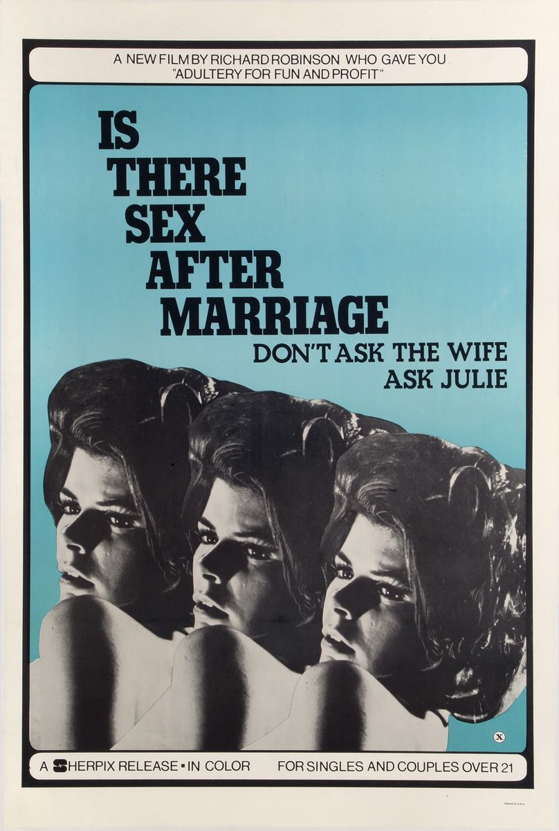 plakat filmu "Is There Sex After Marriage", 1973
