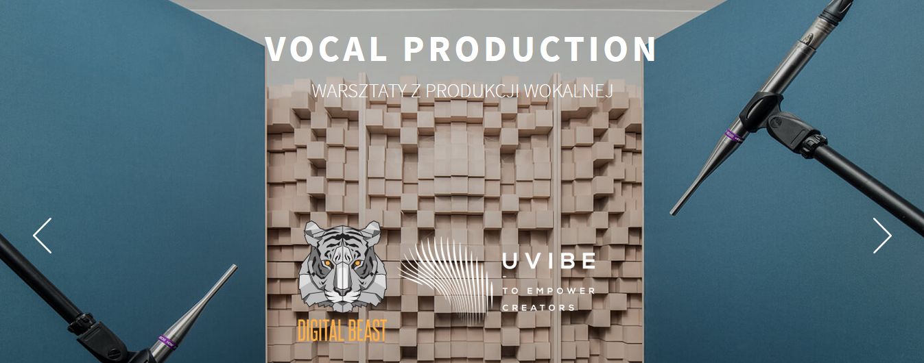 Zrzut ekranu ze strony promującej warsztaty wokalne
