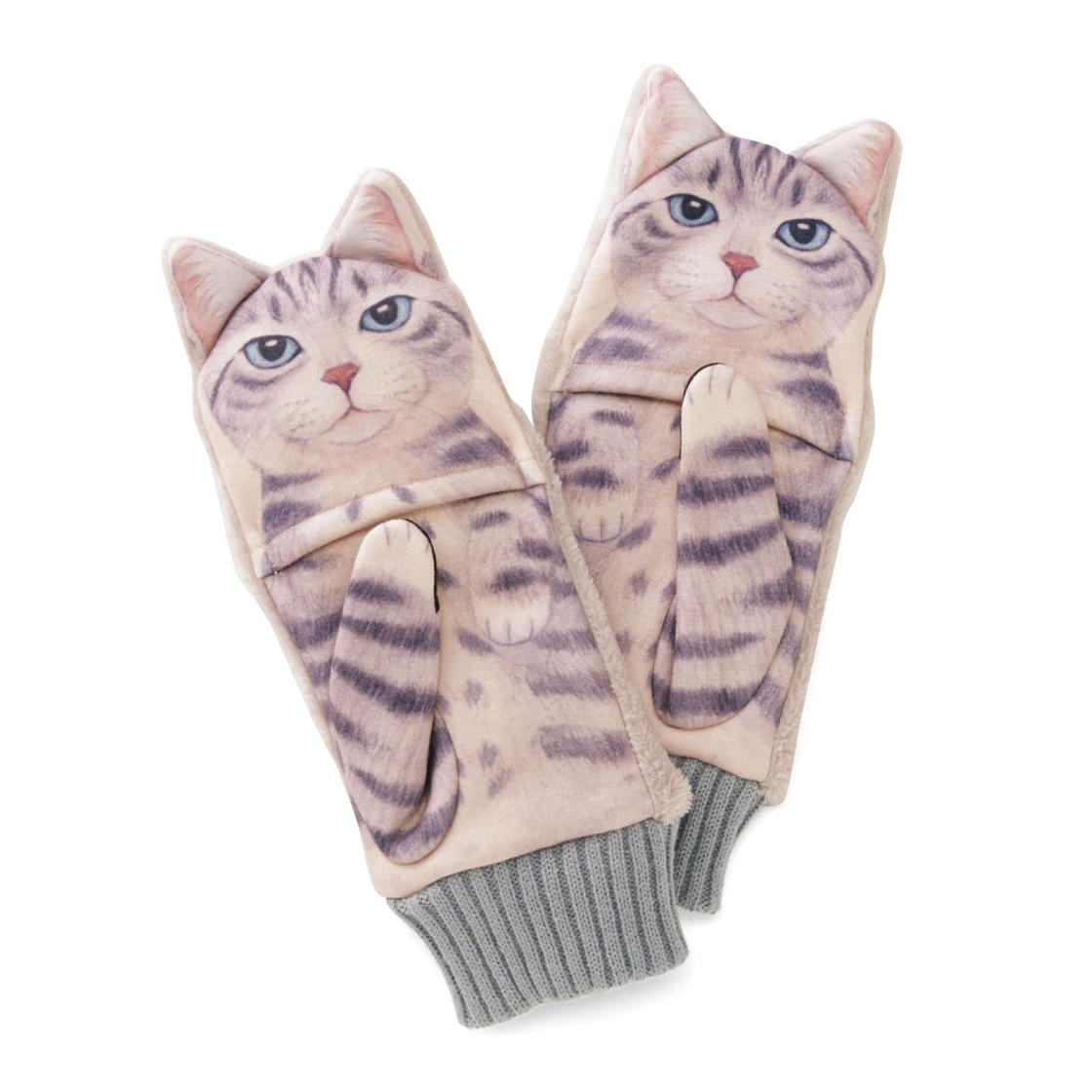 Rękawiczki wyglądające jak kot
