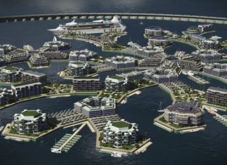 Projekt miasta unoszącego się na wodzie