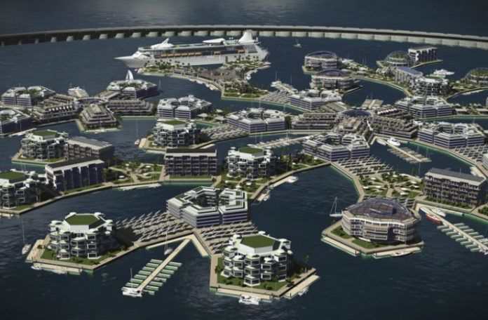 Projekt miasta unoszącego się na wodzie