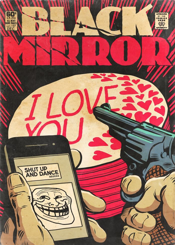 Artist creates covers of comics based on Black Mirror episodes the result is incredible 5a58062517d00 700 Jak wyglądałyby odcinki Black Mirror jako komiksy?