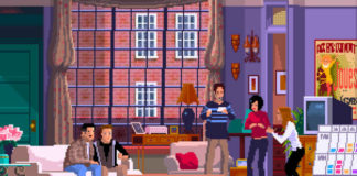 Pikselowa scena z serialu Przyjaciele