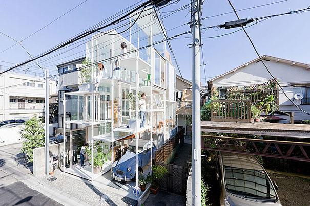 Japanese Transparent Home 6 W Japonii powstał pierwszy zupełnie przezroczysty dom