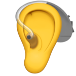 hearing aid Apple włącza do świata emoji osoby niepełnosprawne