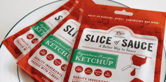 Opakowanie ketchupu w plastrach