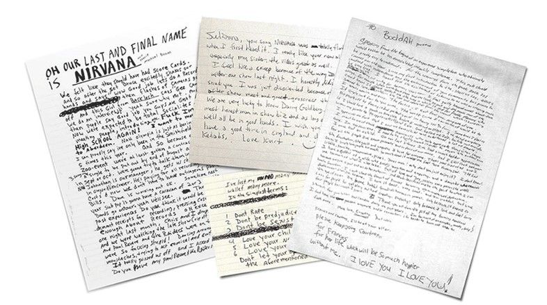 1238704 Czcionki pisma Bowiego i Kurta Cobaina dostępne do pobrania