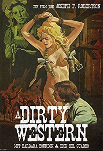 Plakat promujący film porno A Dirty Western