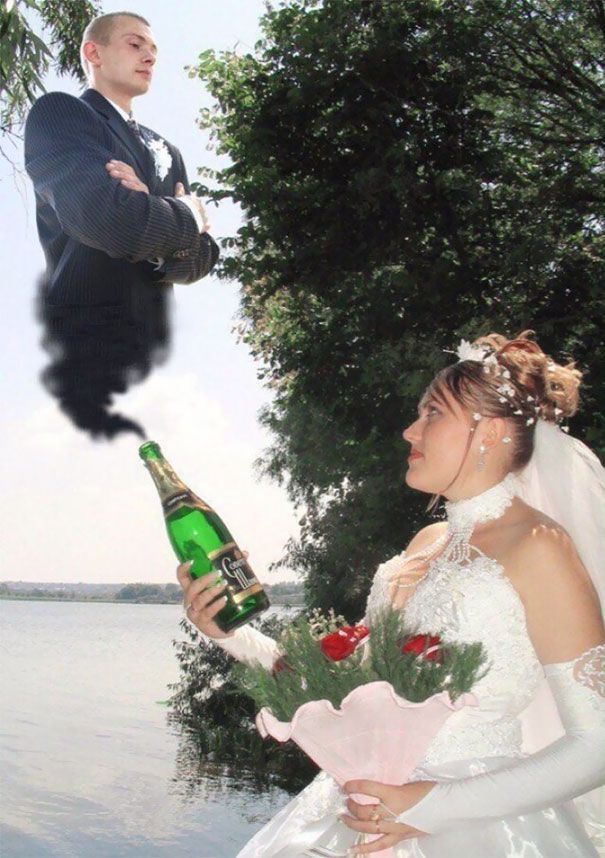 funny weird russian wedding photos 101 5ac4734033d6e 605 Romantyzm w Rosji: 20 najgorszych zdjęć ślubnych