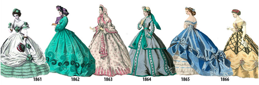 12 Jak zmieniały się trendy w modzie damskiej od 1784 do 1970 roku?