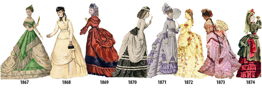 13 Jak zmieniały się trendy w modzie damskiej od 1784 do 1970 roku?