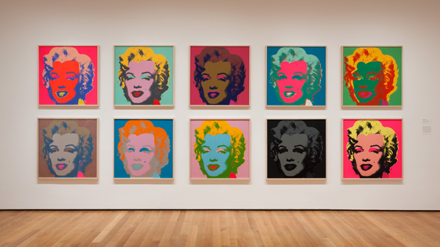 wizerunek Marilyn Monroe w wielu kolorach