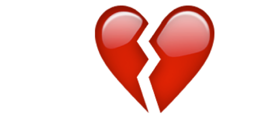 Emoji złamanego serca w sekstingu