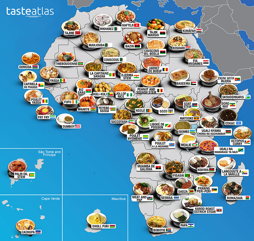 30 Mouthwatering Maps That Show What People Eat Around The World 5bc5d2dd8c4a1 880 TasteAtlas: 30 map, które pozwolą wam odkryć flagowe dania z całego świata