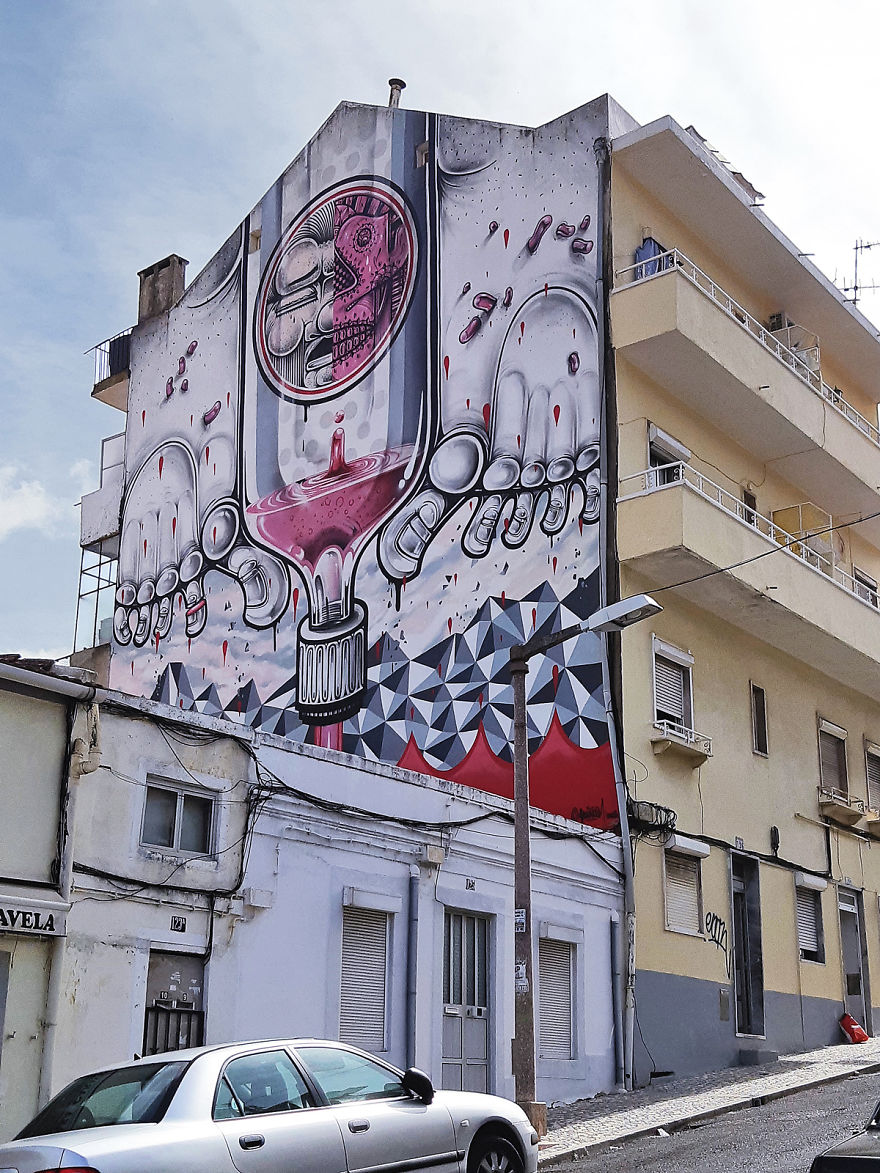 Lisbons embracement of urban art 5bc3a42f51f8f 880 Rząd w Lizbonie wyraził zgodę na tworzenie murali, a oto efekty tej decyzji