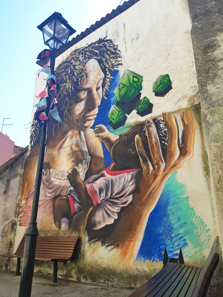 Lisbons embracement of urban art 5bc3a53716bcd 880 Rząd w Lizbonie wyraził zgodę na tworzenie murali, a oto efekty tej decyzji