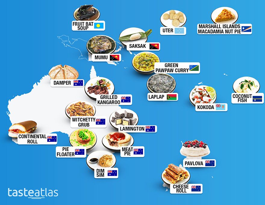 30 Mouthwatering Maps That Show What People Eat Around The World 5bc5d2e1f29bb 880 TasteAtlas: 30 map, które pozwolą wam odkryć flagowe dania z całego świata