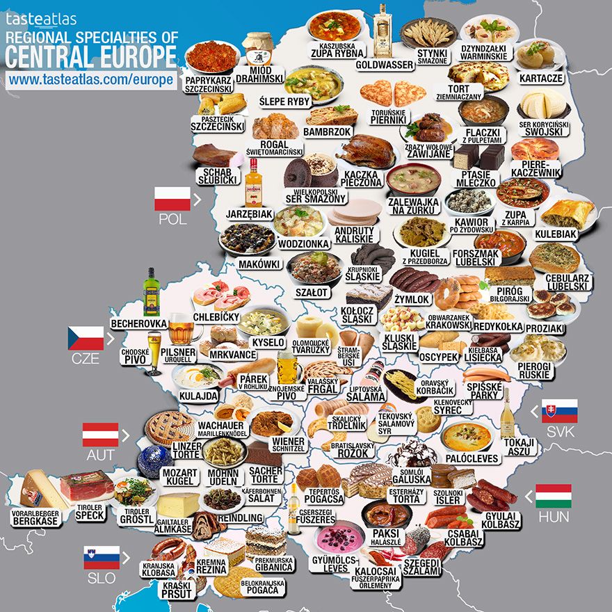 30 Mouthwatering Maps That Show What People Eat Around The World 5bc5d2e638614 880 TasteAtlas: 30 map, które pozwolą wam odkryć flagowe dania z całego świata
