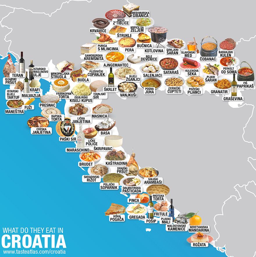 30 Mouthwatering Maps That Show What People Eat Around The World 5bc5d2e83fe92 880 TasteAtlas: 30 map, które pozwolą wam odkryć flagowe dania z całego świata