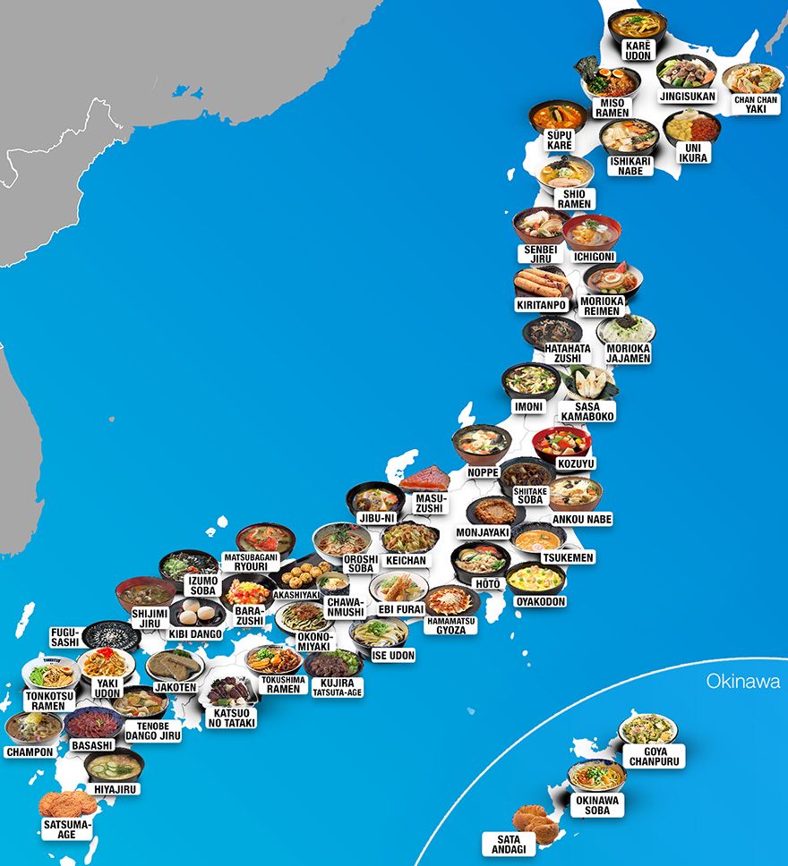 30 Mouthwatering Maps That Show What People Eat Around The World 5bc5d310a74bc 880 TasteAtlas: 30 map, które pozwolą wam odkryć flagowe dania z całego świata