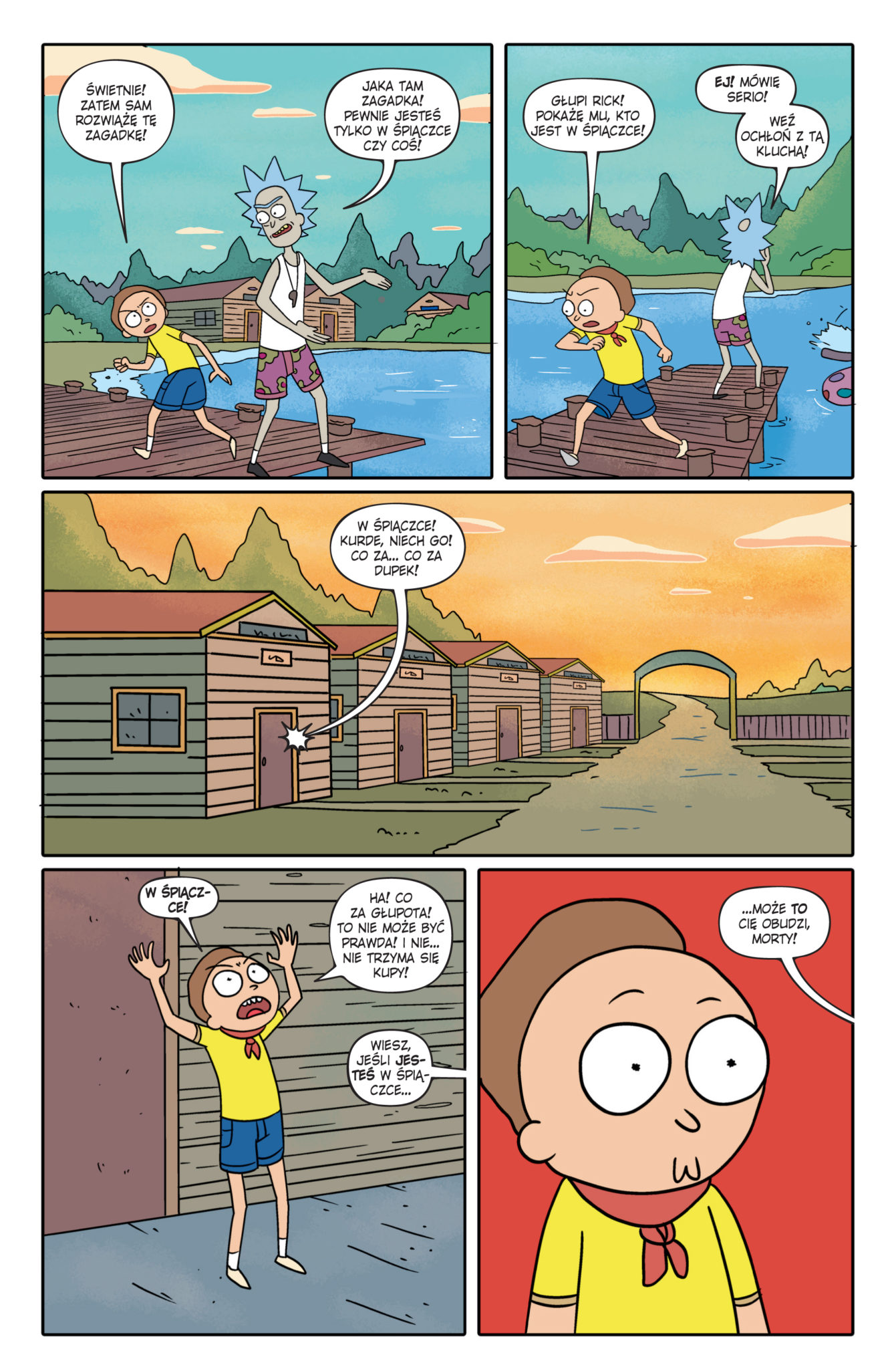 Fragment komiksu Rick i Morty