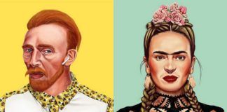 Vincent van Gogh i Frida Kahlo jako hipsterzy