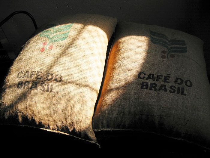 worki kawy z brazylii