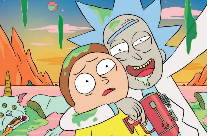 Główne postaci z kreskówki Rick i Morty