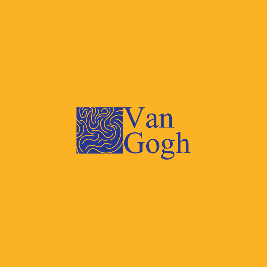vincent van gogh logo1 1152x1152 5bff152796360 png 880 Seria grafik odpowiadająca na pytanie: Jak wyglądałyby logotypy słynnych artystów?