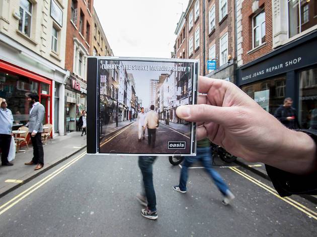 Okładka płyty na ulicy Londynu