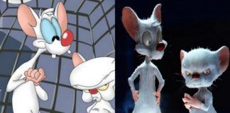 Dwie myszy w wersji rysunkowej i 3d