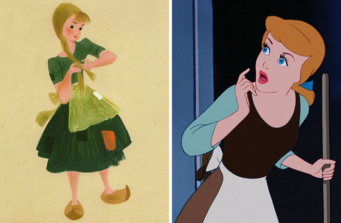 concept art sketches original compared disney characters 3 5c98933c74034 700 18 oryginalnych szkiców przedstawiających klasyczne postacie Disneya
