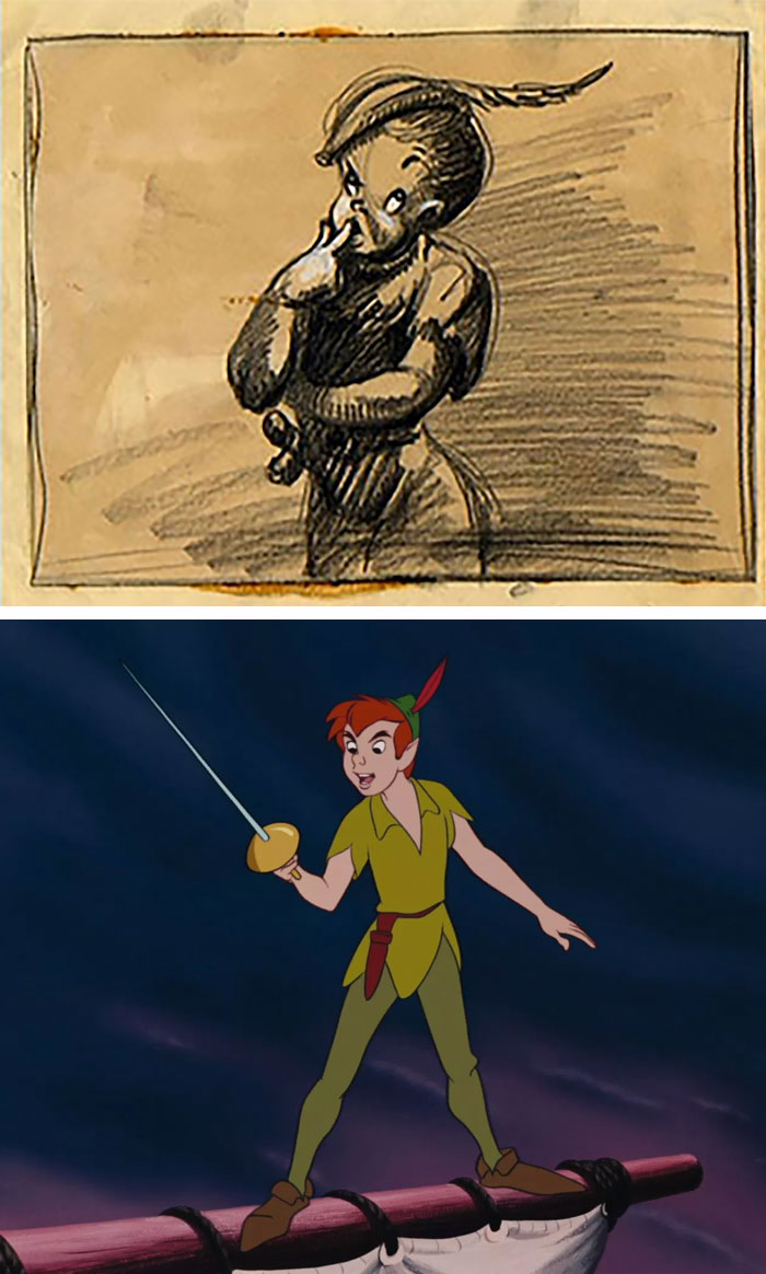 concept art sketches original compared disney characters 5 5c989fe77f03a 700 18 oryginalnych szkiców przedstawiających klasyczne postacie Disneya