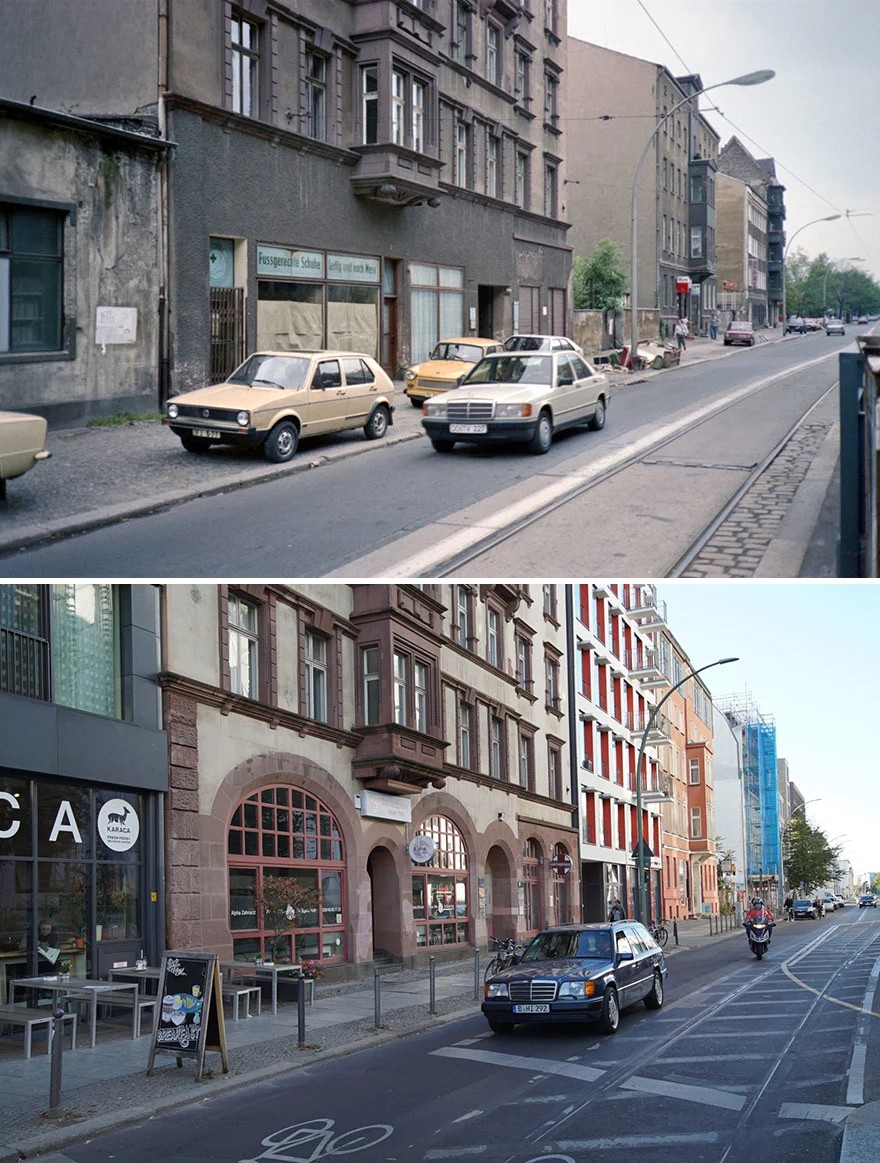 Everything Changes But The Mercedes Benz 1990 2018 25 zdjęć pokazujących, jak zmienił się Berlin na przestrzeni lat