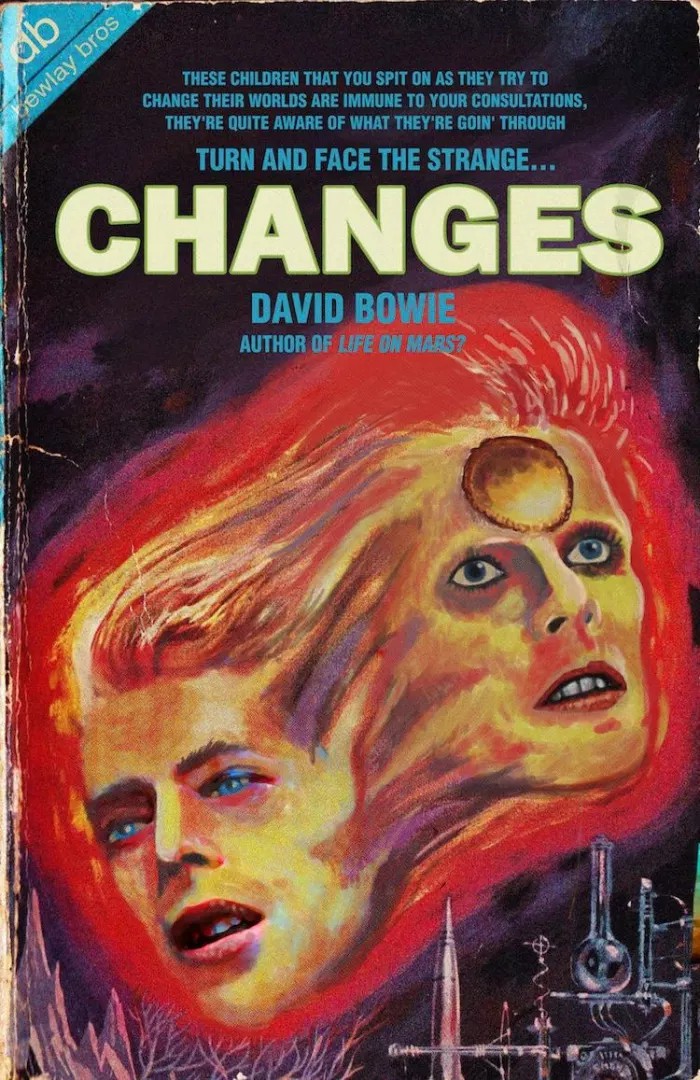 The songs of David Bowie are transformed into vintage comics and the result is beautiful 5cb51628a8ae3 700 Artysta pokazał, jak wyglądałyby kultowe utwory Davida Bowiego jako okładki komiksów