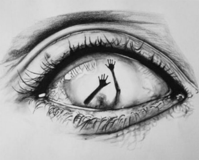 drawings inspired by sleep paralysis hallucinations 9 5c74f5be93fee 700 Ilustracje ukazujące horror, jaki przeżywa osoba doświadczająca paraliżu sennego