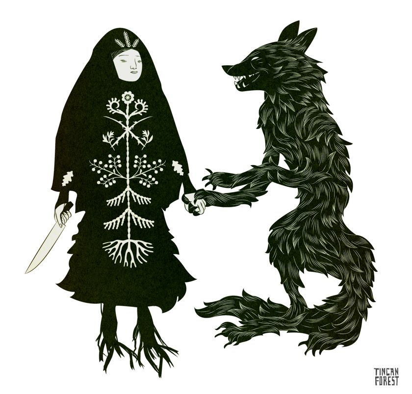 Czarownica z wilkiem