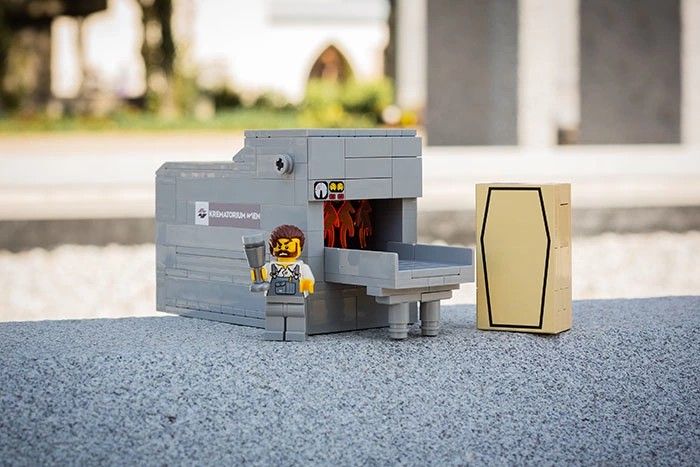 Krematorium z klocków LEGO
